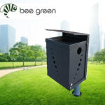 ART. 1416 ECOEASY URBAN 40 LT. POLE/WALL MOUNTED CONTAINER - Bee Green